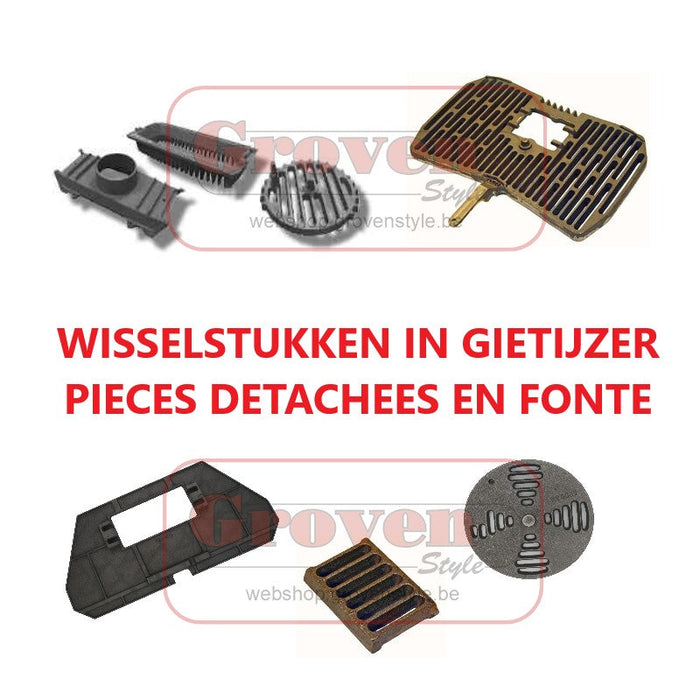 Wisselstukken in gietijzer pièces détachées en fonte