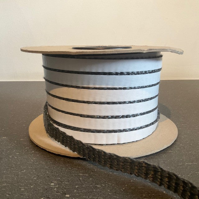 Kachel koord plat zelfklevend / Joint plat creux noir et adhésif