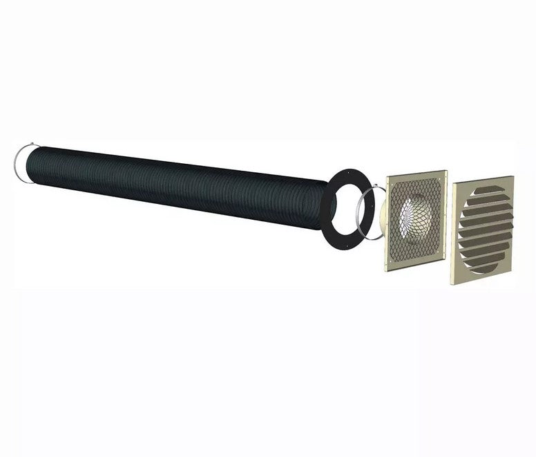 kit raccordement d'air frais DIA 60 avec grille