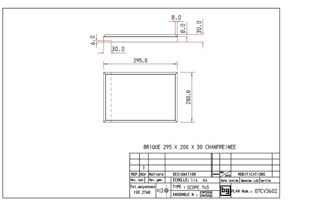 BODART & GONAY - 07CV3602 vermiculite Scope 295x200x30 