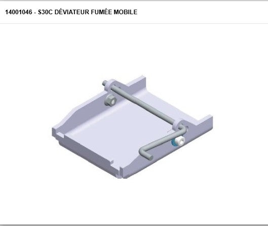 STUV 30C 14001046 - déviateur fumée mobile