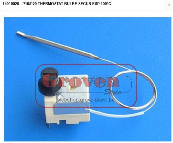 STUV - 14010020 P 10 P20 Temperatuurbeveiligsschakelaar - thermostat bulbe 100 °C