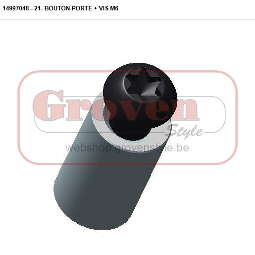 STUV - 21 - 14997048 - deurknop met vijs - bouton porte avec vis