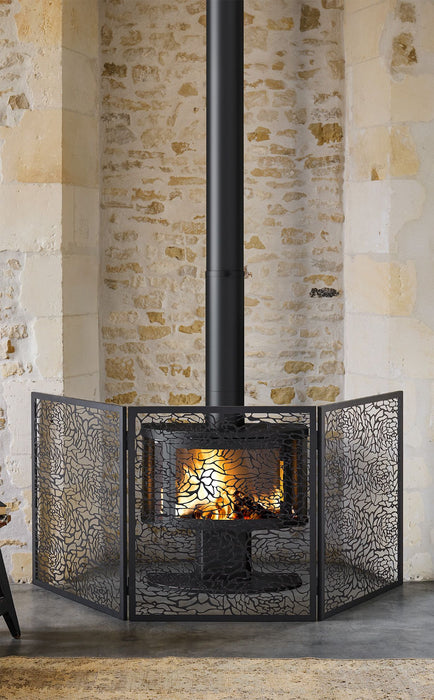 Dixneuf FLORIA Protection pour poêle NOIR