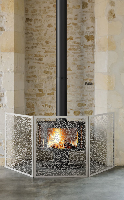 Dixneuf FLORIA Protection pour poêle CREME