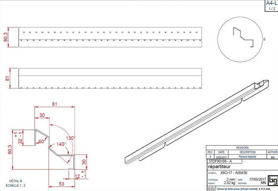 BODART & GONAY - 37DF90108 Repartiteur Concept 920 - Concept 920 DF