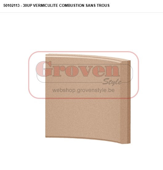 STUV -  50102113 30UP vermiculite combustion sans trous