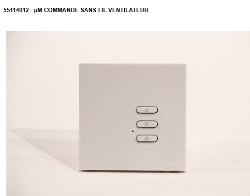 STUV 55114012 Commande sans fil ventilateur