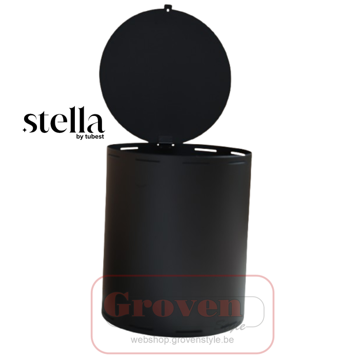 STELLA MENKA coffre à pellets noir