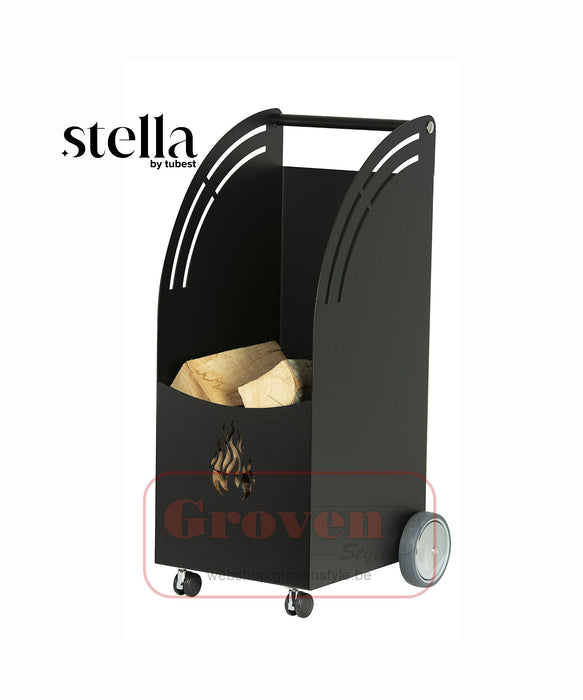 STELLA OKDA houtblokken wagen met wielen - porte-bûches à roulettes