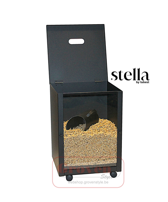 STELLA PIKOK coffre à pellets à roulettes