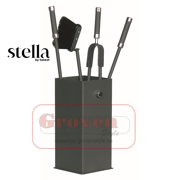 STELLA ACRUX haardstel antraciet - serviteur anthracite