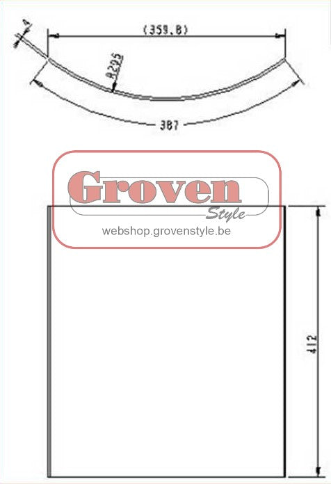 BARBAS - 301403 ECO 500 - 510 Glas - Vitre