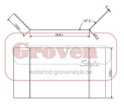 BARBAS - 301502 Glas Ruit Beaufire 65 - Vitre