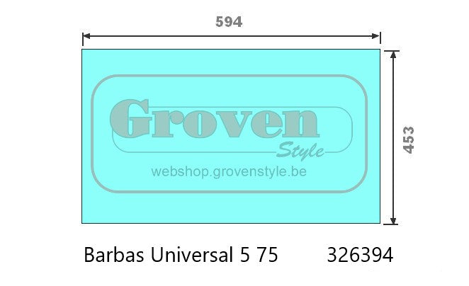 BARBAS - 326394 Universal 5 75 - Vitre