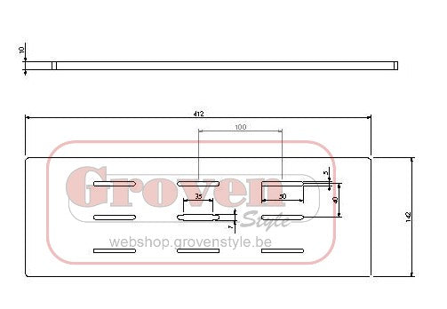 BARBAS - 339147 Stook rooster 412 x 142 grille
