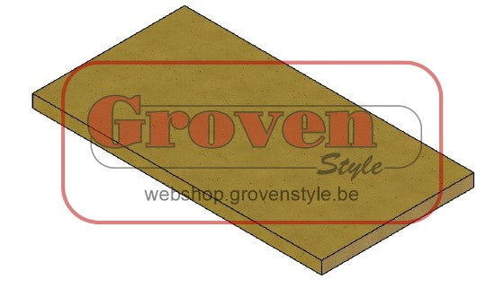 Barbas ESCAMOLUX 80/65 SLIDE BELL 2 80 65 Remplaat vermiculiet recht - plaque de frein vermiculite rectangulaire