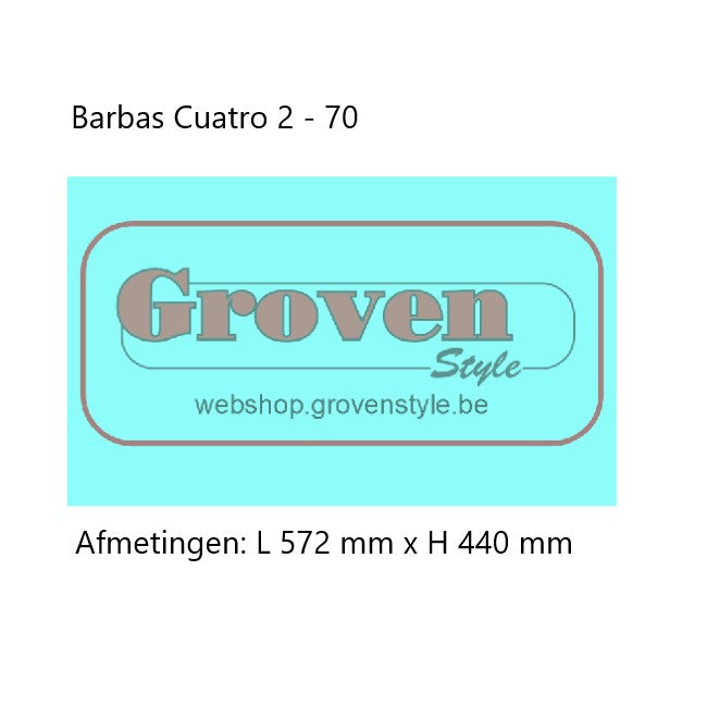 BARBAS - Glas Ruit Cuatro 2-70 - Vitre
