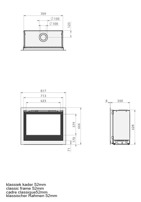 BARBAS BELLFIRES SMART BELL 75/60 foyer à gaz MODELE EXPO