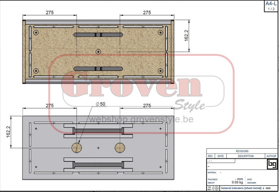 BODART & GONAY - kit rookafremmer chicane Concept 900DF 37DF9063 ensemble chicane