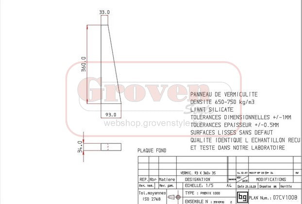 BODART & GONAY - 07CV100B Vermiculiet bodem Phenix 1000 Vermiculite sol