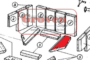 BODART & GONAY - 07CB330 Prisma gauche pierre du bas Prisma