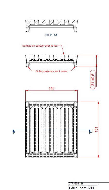 BODART & GONAY 07FJ601 rooster Infire 600 Neo Infire 740 Easy Infire 8 ...