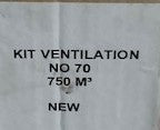 JIDE KIT Ventilator/Ventilateur - NORDIC 70