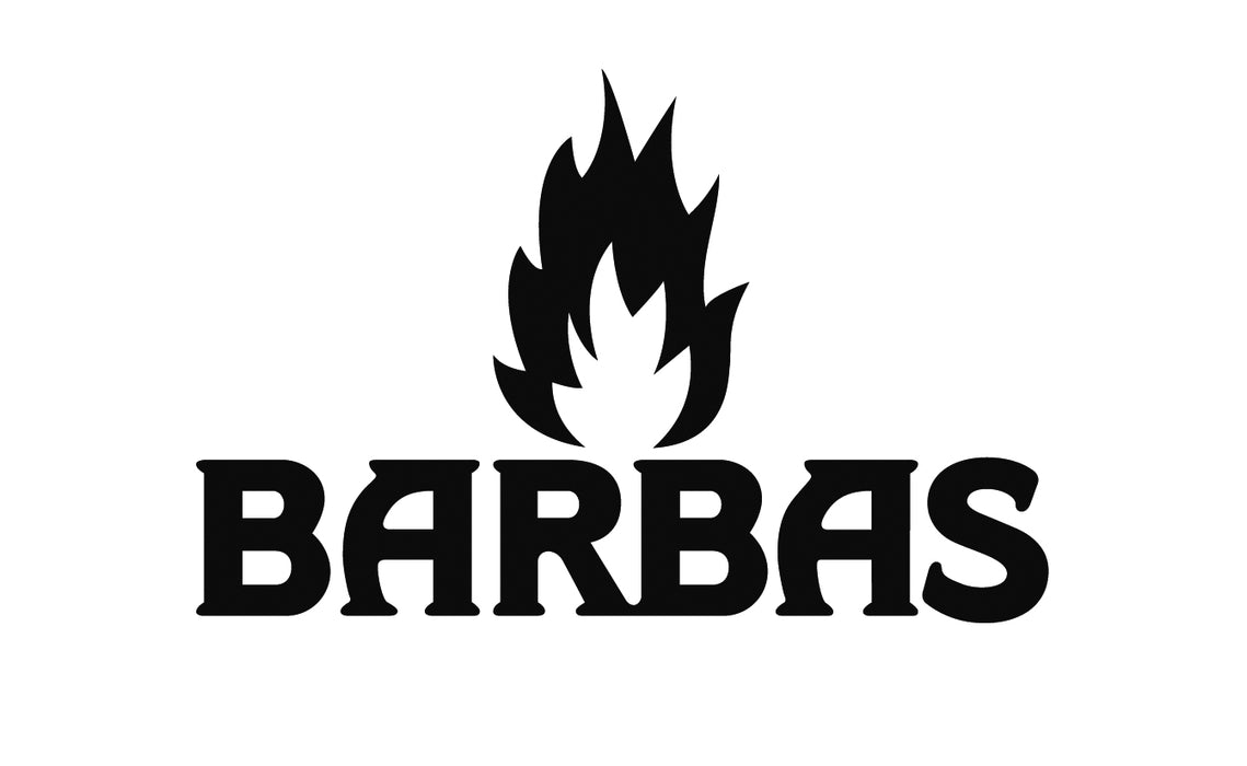 Barbas - gietijzeren lamel met logo - plaque en fonte avec logo