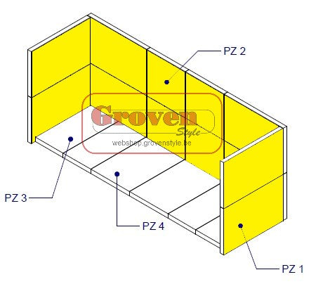 M-Design Set Chamolex paroi arrière et parois latérales compatibles pour un Luna 1000 Gold H 