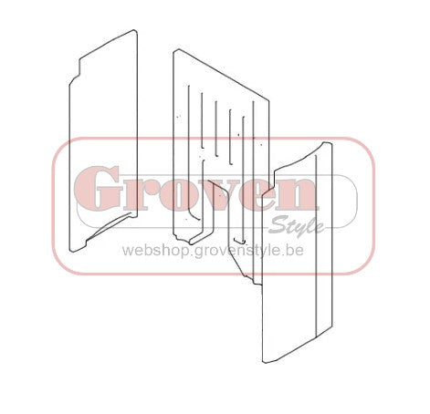 PALAZZETTI 895745730 kit briques réfractaires

