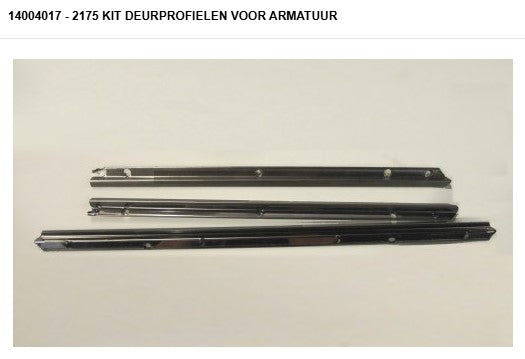 STUV - 14004017 21/75 SF kit deurprofielen voor armatuur - kit profiles porte pour armature