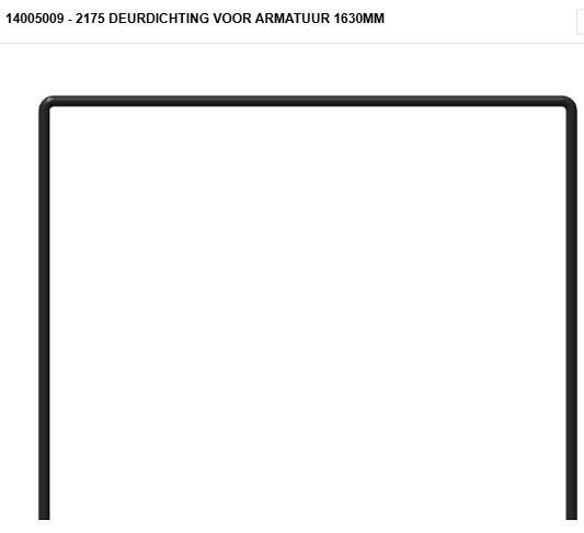 STUV - 14005009 21/75 SF Deurdichting voor armatuur - joint porte pour armature