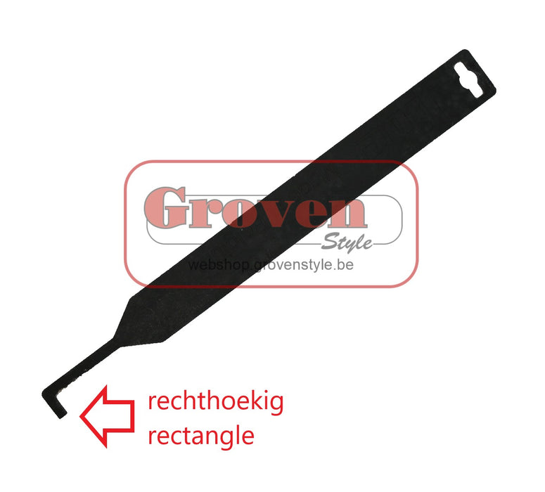 JIDE Pook rechthoekig Tisonnier rectangulaire