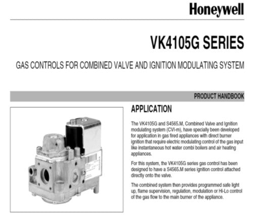 Gasblok Honeywell VK 4105 G serie